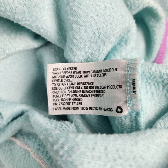 Cat & Jack Unicorn Pajama Onesie Blue Large 10-12 - Picture 8 of 9